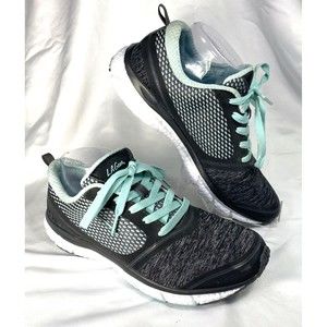 LA Gear Pointer Women's Ultra Foam Running Shoe Size 9.5,Grey/Mint Green